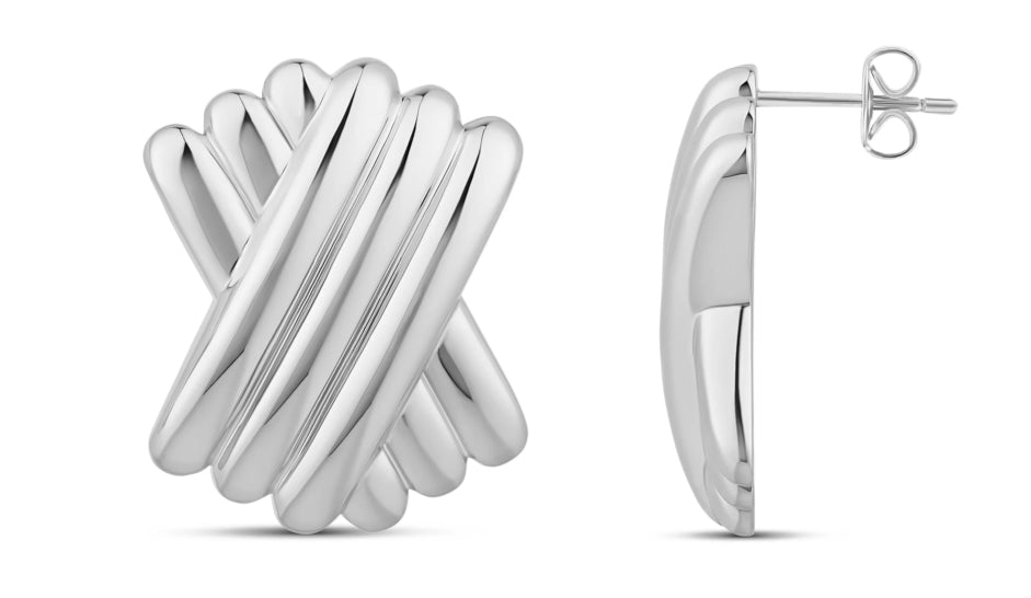 Criss Cross Earrings, alternate view 2