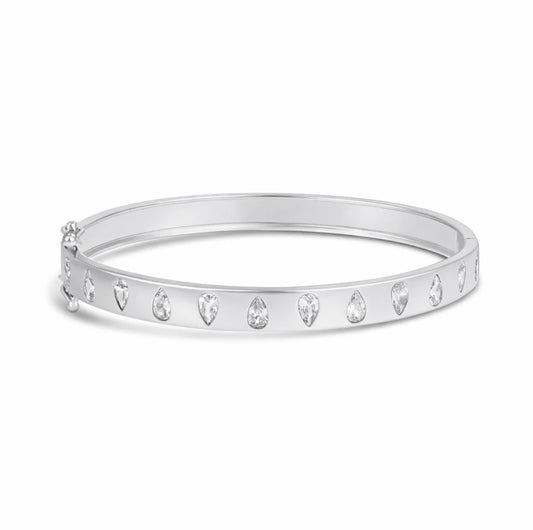 Crystal Drop Inlay Bangle