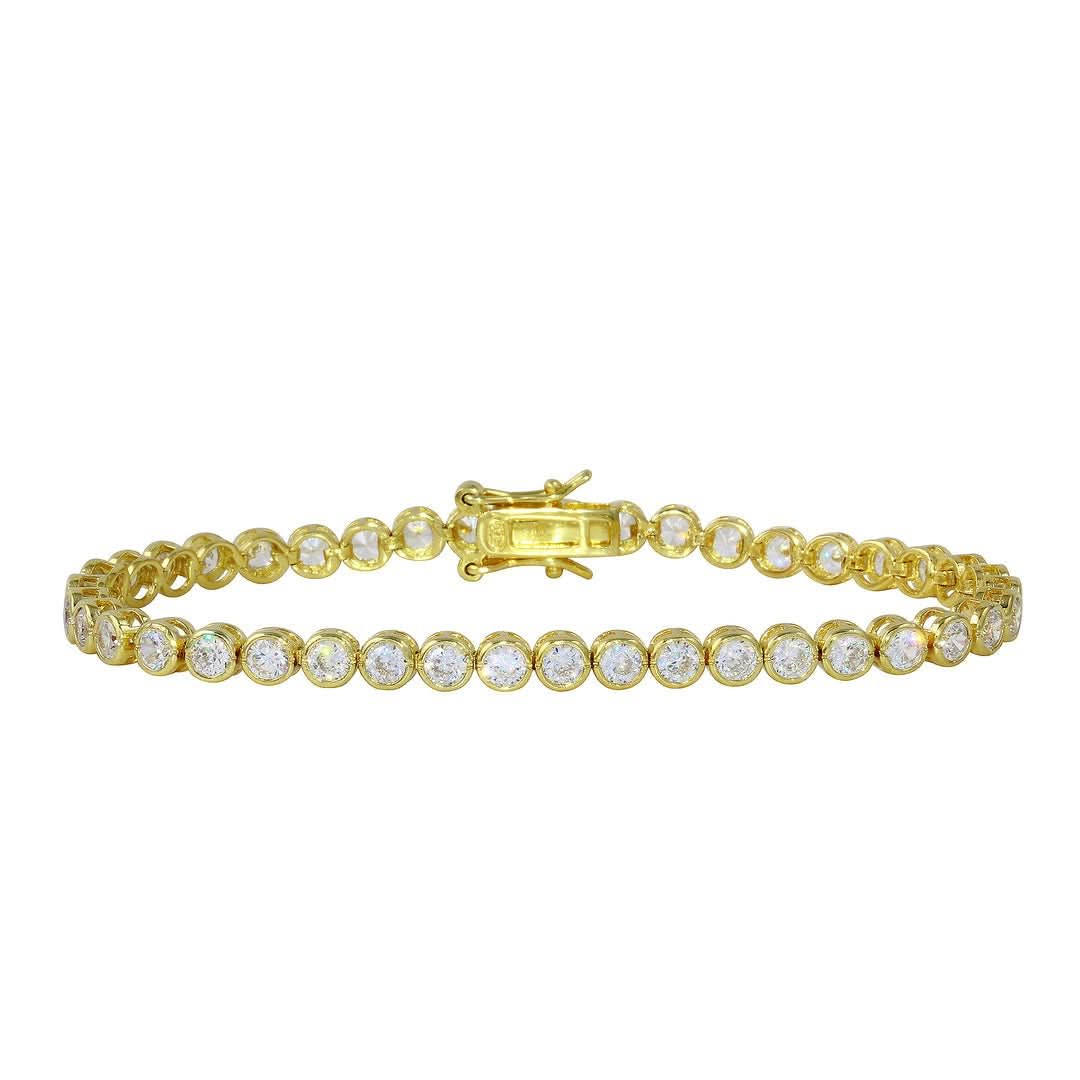 Cz Bezel Set Tennis bracelet
