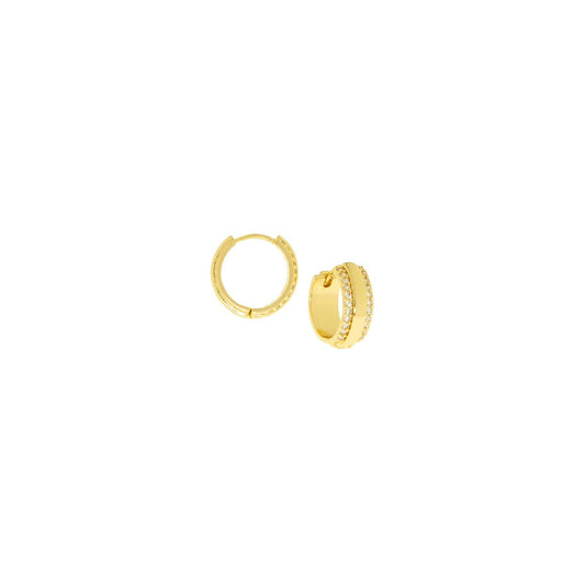 Cz lined huggie