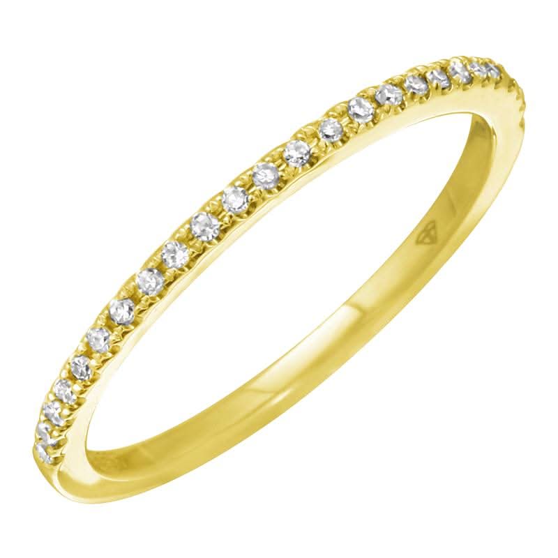 Delicate Diamond Ring in Yellow Gold - Susan Blake Jewelry