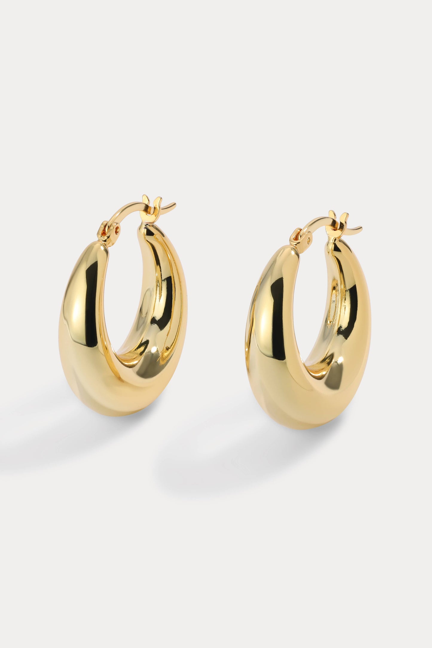 Graduated Puff Hoop Earrings