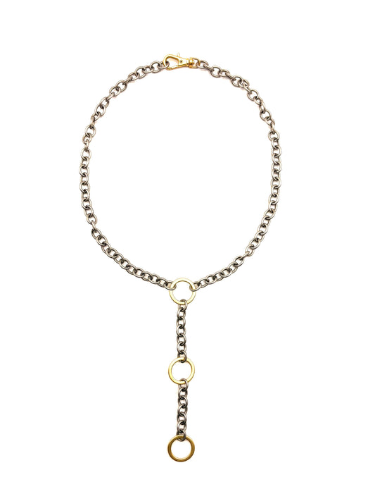 Urban Two-Tone Lariat Necklace