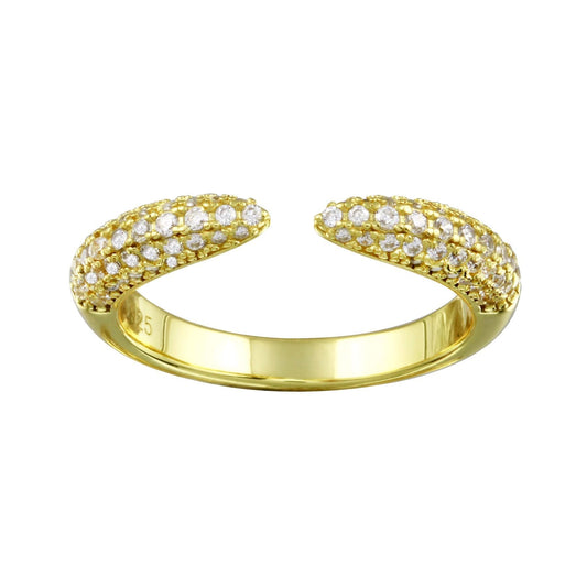 Full Cz Open Claw Ring
