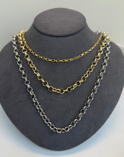 Gold Rolo Chain Heart Pendant Necklace, alternate view 4