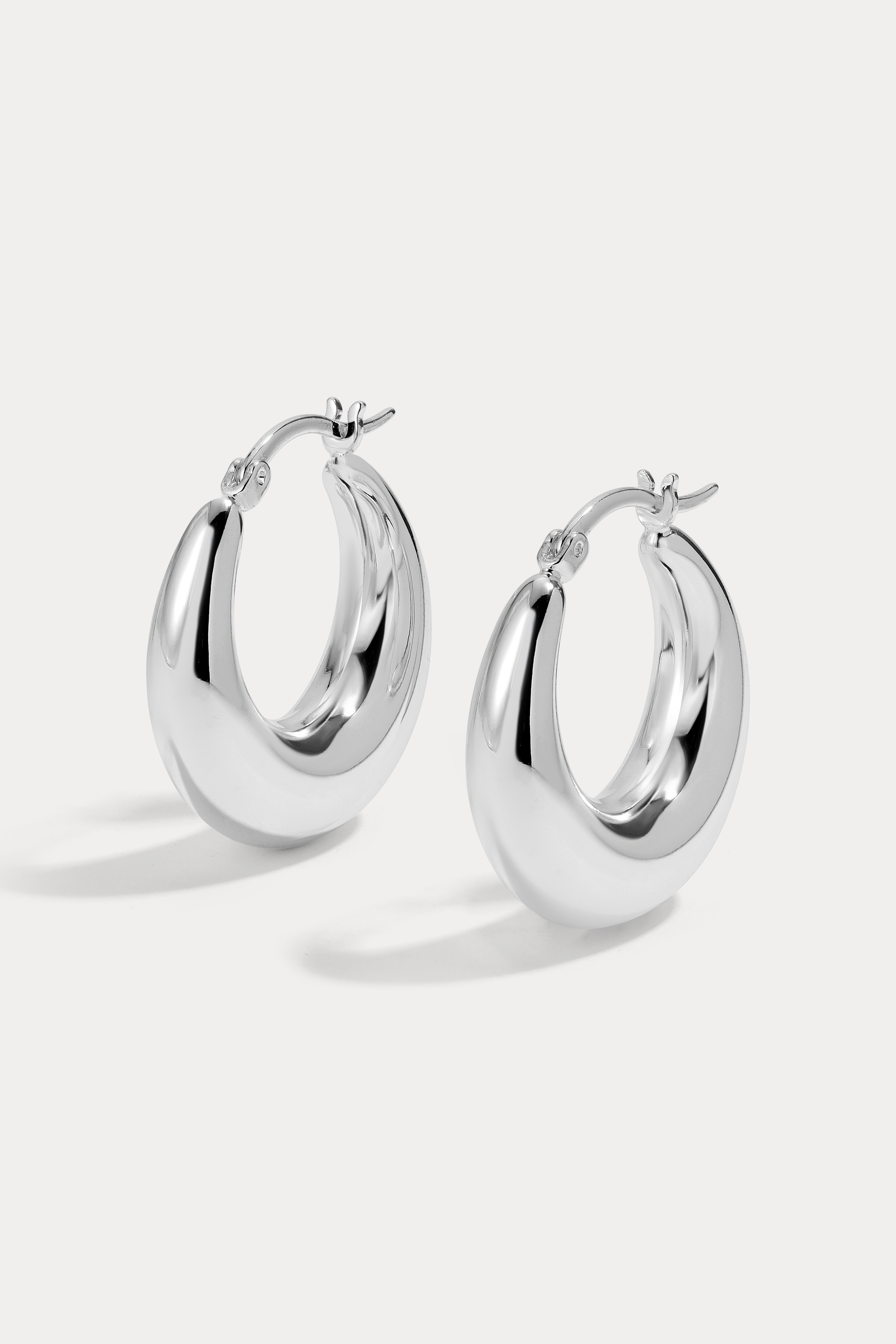 Graduated Puff Hoop Earrings, alternate view 5