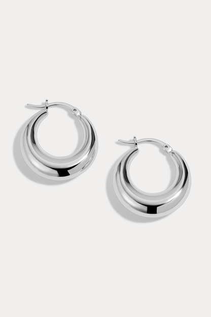 Graduated Puff Hoop Earrings, alternate view 6