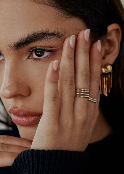 Heavy Stack Ring Set - 3 Bands, alternate view 3