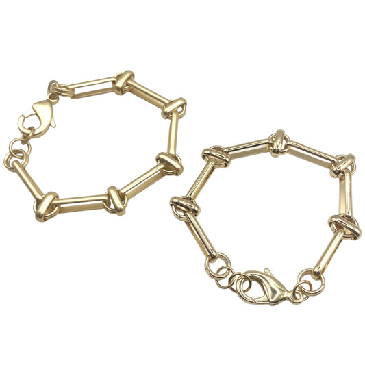 Knotted Links Hardware Bracelet
