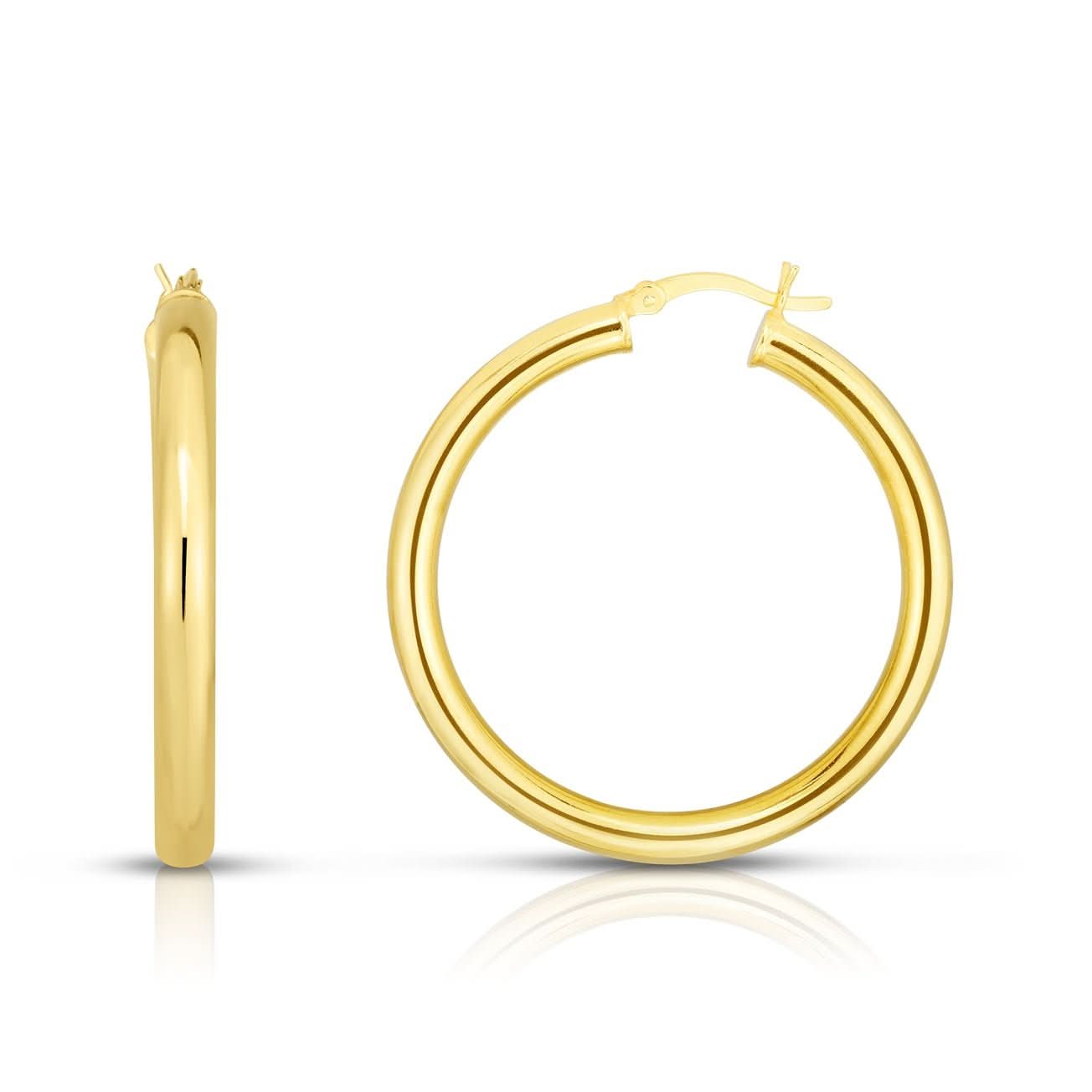 Midi Gold Hoop Earrings - Susan Blake Jewelry