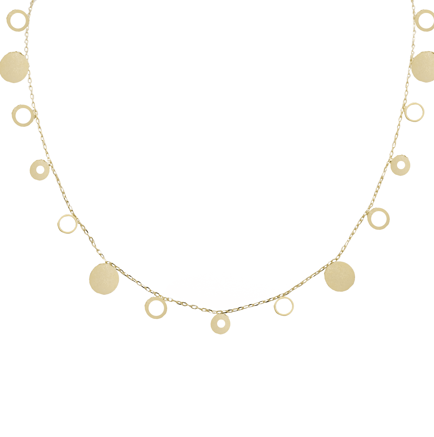 Multi Coin Long Necklace