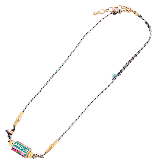 Amulet Capsule Cord Necklace