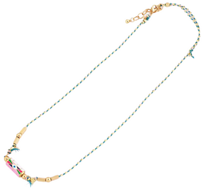 Amulet Capsule Cord Necklace