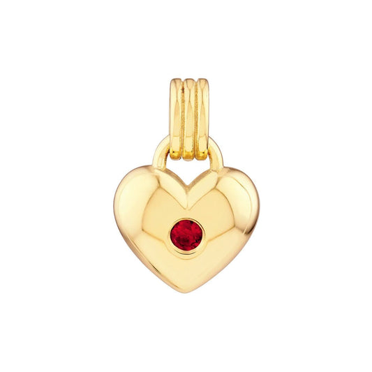 Ruby Heart Pendant - Susan Blake Jewelry