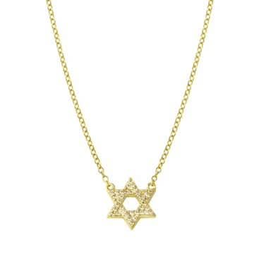 Small Cz Pave Star of David Necklace - Susan Blake Jewelry