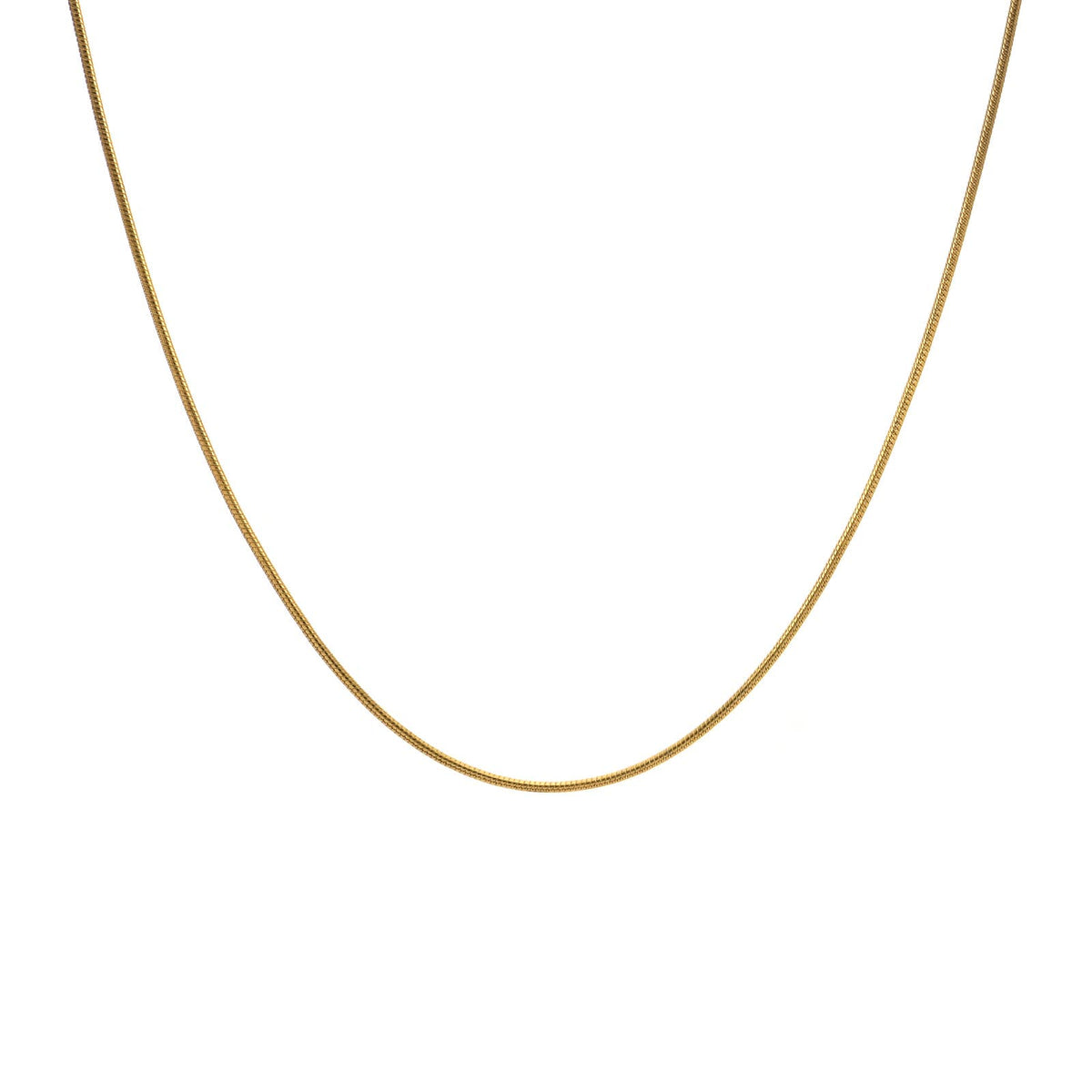 Structured Snake Chain Necklace, alternate view 2