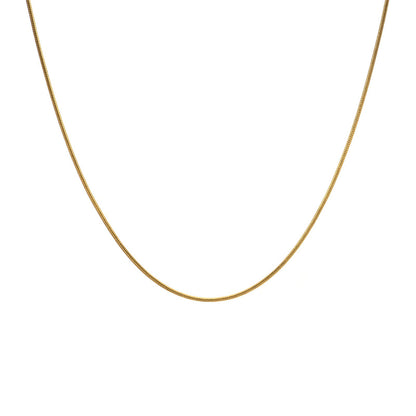 Structured Snake Chain Necklace, alternate view 2