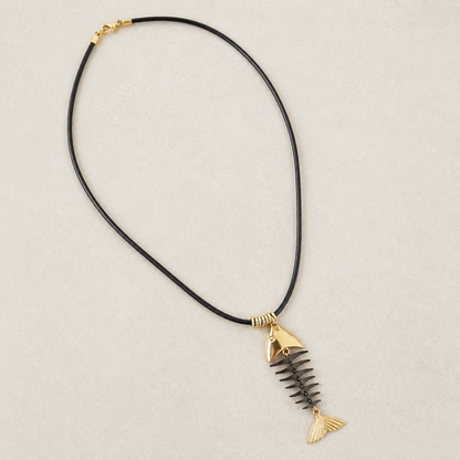 The Moving Fish Bone Necklace, alternate view 2