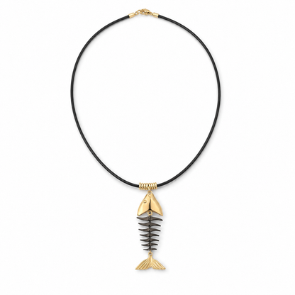 The Moving Fish Bone Necklace, alternate view 4