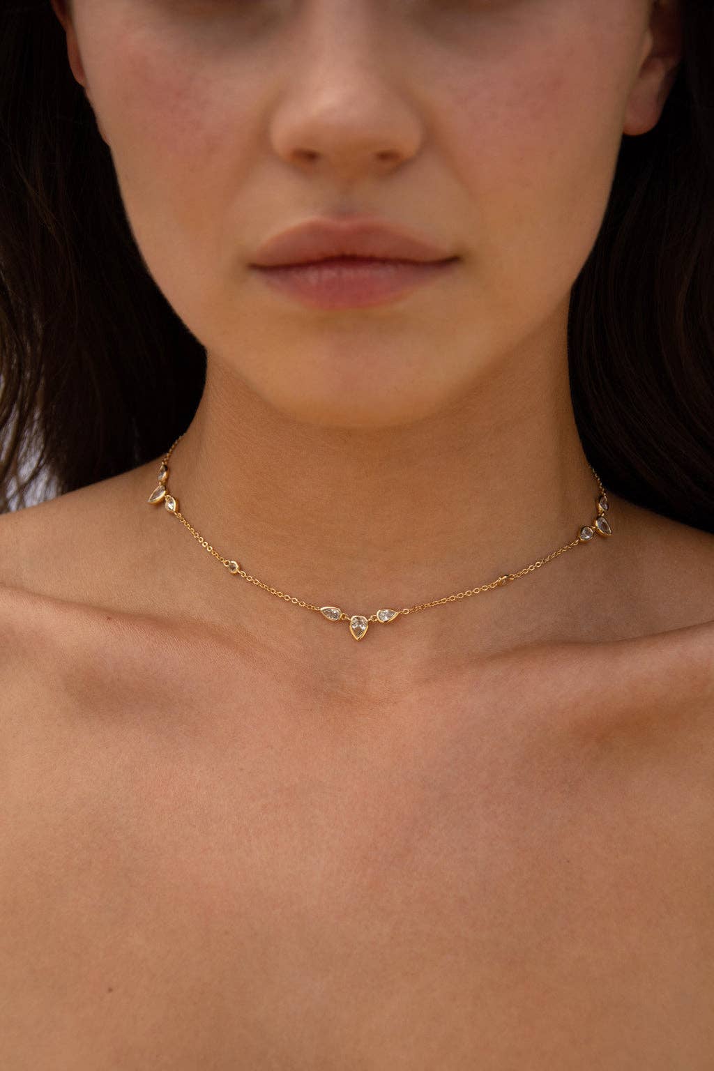 Trio Cz Choker, alternate view 2
