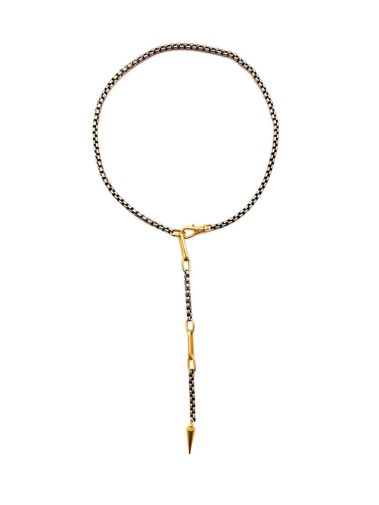Two-Tone Dagger Lariat