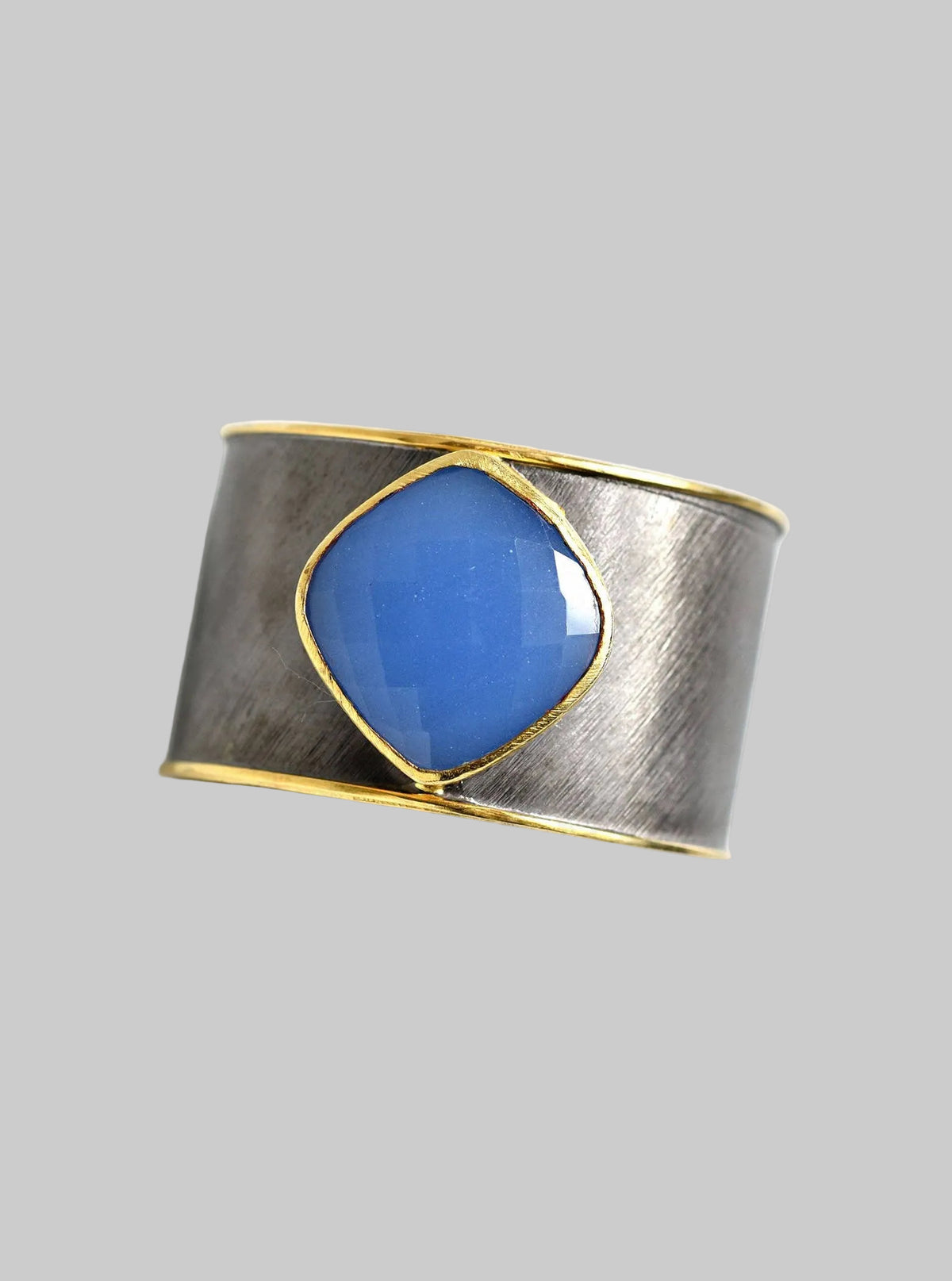 Two-Tone Natural Gemstone Cuff, alternate view 3
