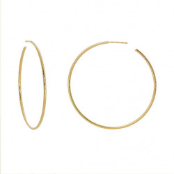 14k Solid Yellow Gold Hoops