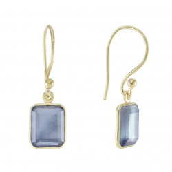 18k Gold Plated London Blue earrings