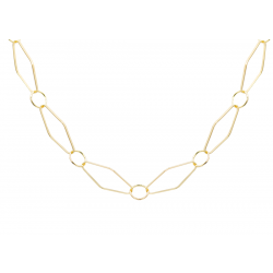 18k Gold Plated 30 inch Link  Necklace