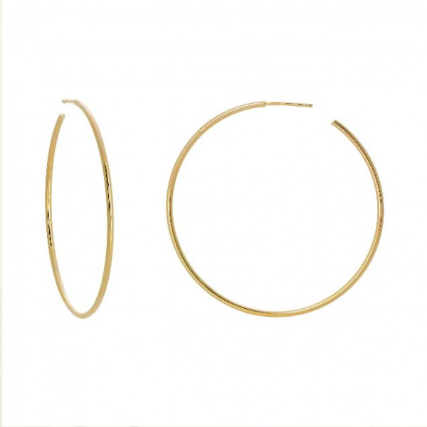 14k Solid Yellow Gold Hoops